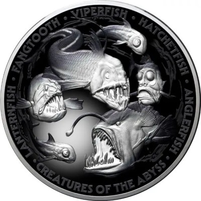 Varelser från djupet - 5 Oz - Silver samlarmynt