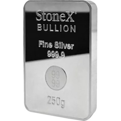 StoneX Coinbar - 250 g - silvermyntstacka