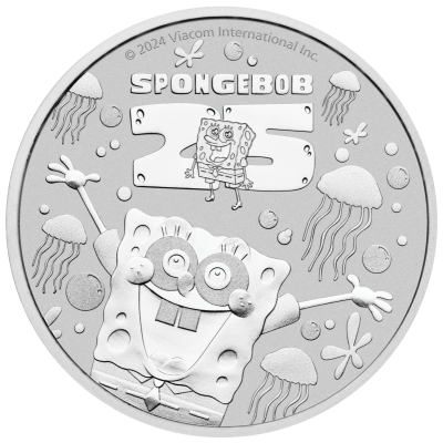 Spongebob Fyrkant - 1 Oz - Silverinvesteringsmynt