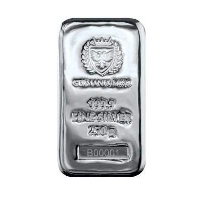 Germania Mint - 250g - investeringsgöt i silver