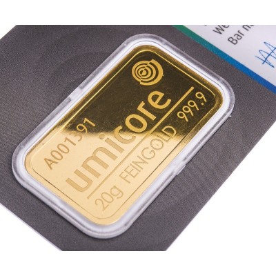 Umicore - 20g - investeringsguldtacka