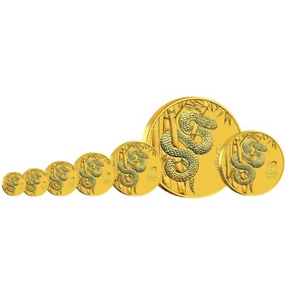 Lunar Snake 2025 - 1/4 Oz - guldinvesteringsmynt