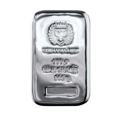 Germania Mint - 100g - investeringsgöt i silver