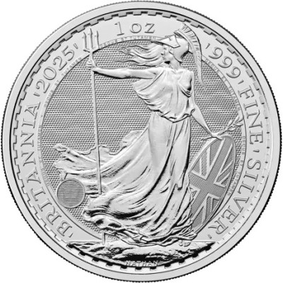 Britannia (2025) - 1 Oz - Silverinvesteringsmynt (levererat 10.5.2025)