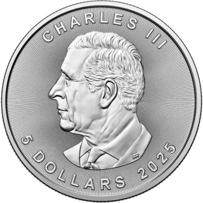 Lönnlöv (2025) - 1 Oz - Silverinvesteringsmynt