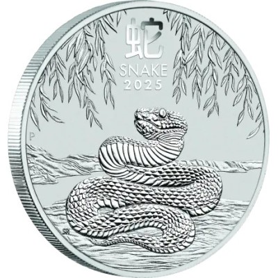 Lunar Snake (2025) - 1 Oz - Silverinvesteringsmynt