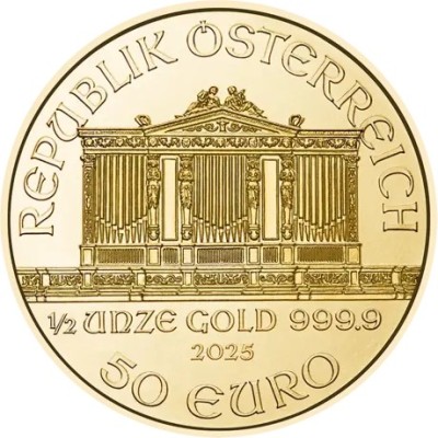 Wiener Philharmoniker (2025) - 1/2 Oz - guldinvesteringsmynt
