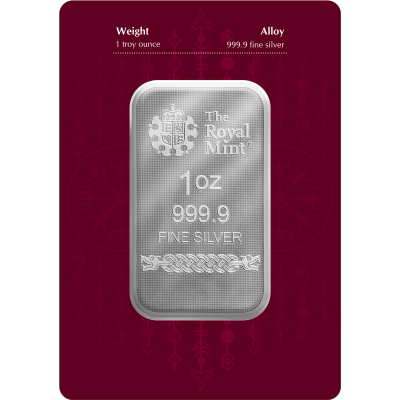 Nordiska gudar - Oden - 1 Oz - silver investeringsblock