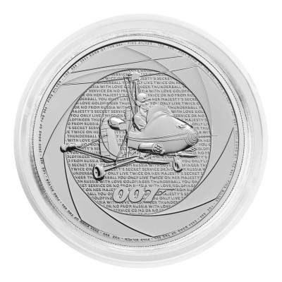 Sex decennier av 007 (60-talet) - James Bond - 1 Oz - silver investeringsmynt