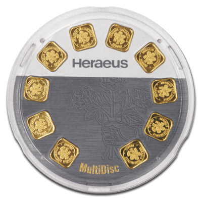 Argor-Heraeus Goldseed 10 x 1 g - guldinvesteringstacka