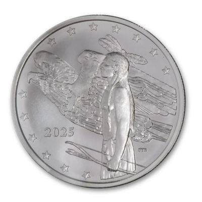 Mesa Grande Native American Bison Dollar (2025) - 1 Oz - Silver Samlarmynt
