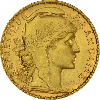 20 franc - 6,45 g - investeringsguldmynt