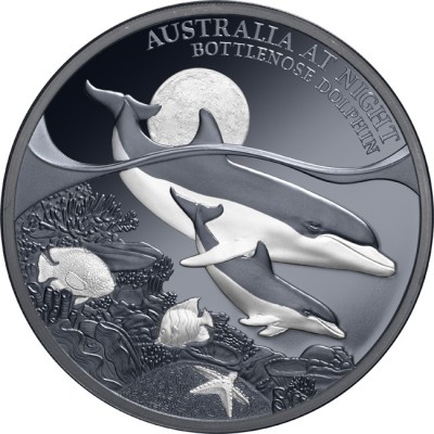 Flasknosdelfin - 1 Oz - Silver Samlarmynt