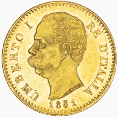 Italien 20 Lire - 6,45 g - investeringsguldmynt