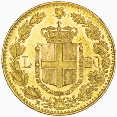 Italien 20 Lire - 6,45 g - investeringsguldmynt
