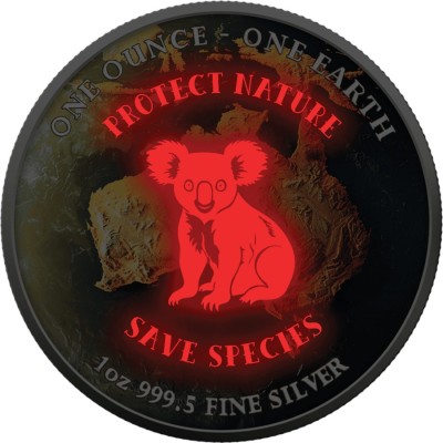 Jorden - 1 Oz - Australien - Samlarmynt i silver