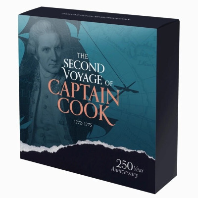 Kapten Cook - Andra resan - 1 Oz - silver proof samlarmynt