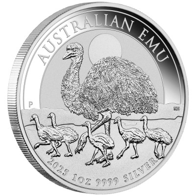 Australisk Emu (2025) - 1 Oz - Silverinvesteringsmynt