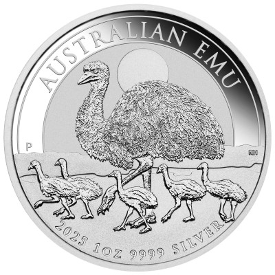Australisk Emu (2025) - 1 Oz - Silverinvesteringsmynt