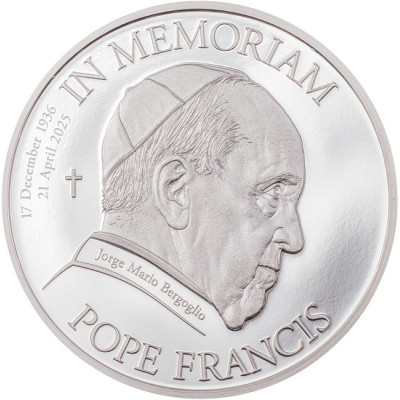Påve Franciskus - 1 Oz Silver samlarmynt