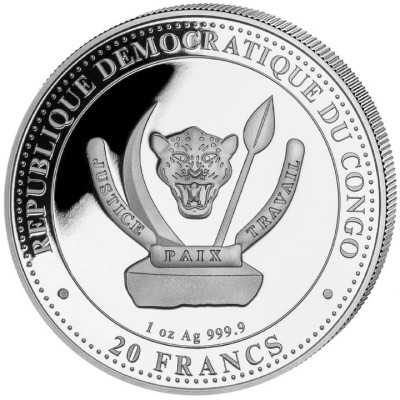 Carnotaurus (förhistoriskt liv) 2025 - 1 Oz - Silverinvesteringsmynt