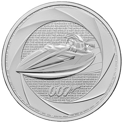 Sex decennier av 007 (90-talet) - James Bond - 1 Oz - silver investeringsmynt