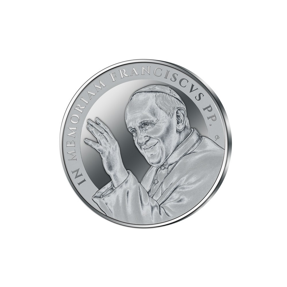 In memoriam - Påve Franciskus - 1 Oz - silver samlarmynt