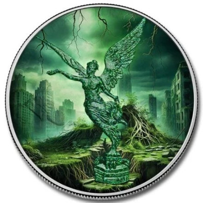 Mexiko Libertad - Naturkrafter - Jord - 1 Oz - Silver Samlarmynt