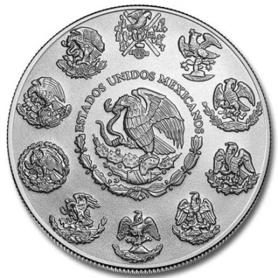 Mexiko Libertad - Naturkrafter - Eld - 1 Oz - Silver Samlarmynt