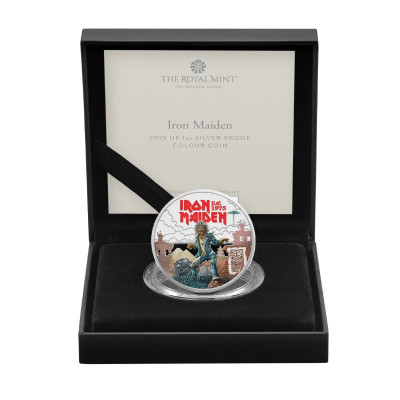 Iron Maiden - R.I.P Eddie - 1 Oz - Silver Samlarmynt (leverans 28.8.2025)