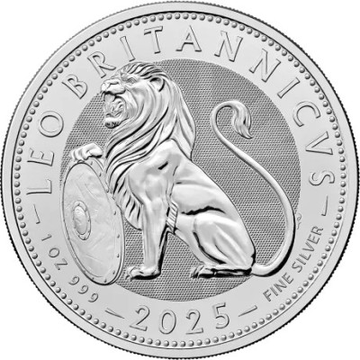 Brittiskt lejon (2025) - 1 Oz - silverinvesteringsmynt