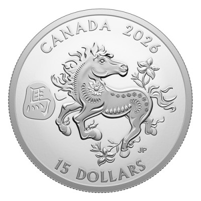 Lunar Horse (2026) - 1 Oz Silver Samlarmynt