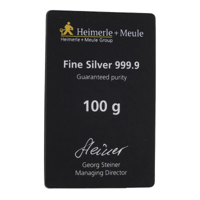 Heimerle + Meule - 100g - investeringsgöt av silver