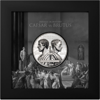 Brutus vs. Caesar (2025) - 2 Oz - Silver Proof Samlarmynt (leverans 5.10.2025)