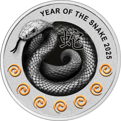 Ormens år, sju element - 17,5g - silver proof samlarmynt