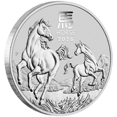 Lunar Horse (2026) - 1 Oz - silverinvesteringsmynt