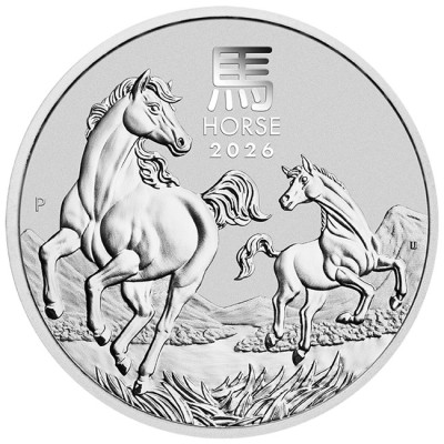Lunar Horse (2026) - 2 Oz - silverinvesteringsmynt