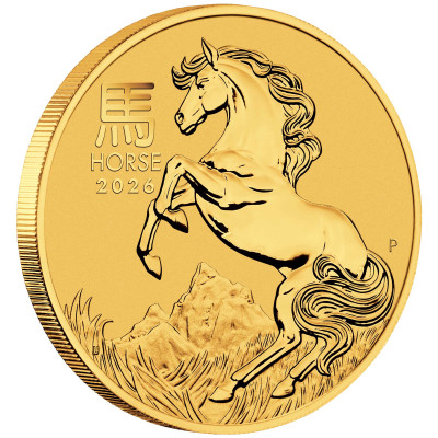Lunar Horse (2026) - 1/4 Oz - guldinvesteringsmynt