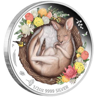 Baby Kangaroo (2021) - 1/2 Oz - Silver Samlarmynt