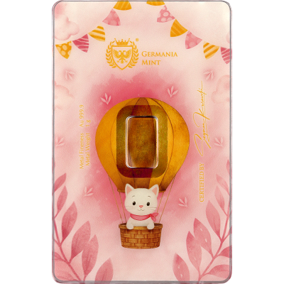 Germania Mint - Birth of a Child (Girl) - 1g - golden gift ingot