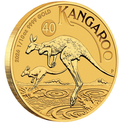 Australisk känguru (2026) - 1/10 Oz - guldinvesteringsmynt