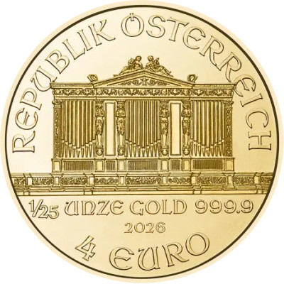 Wiener Philharmoniker (2026) - 1/25 Oz - Gold Investment Coin