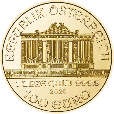 Wiener Philharmoniker (2026) - 1 Oz - guldinvesteringsmynt