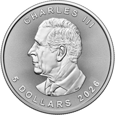 Lönnlöv (2026) - 1 Oz - Silverinvesteringsmynt