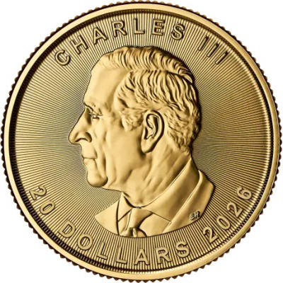 Lönnlöv (2026) - 1/2 Oz - Guldmynt