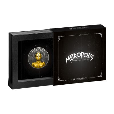 Metropolis (2025), sillent film classics - samlarmynt i silver