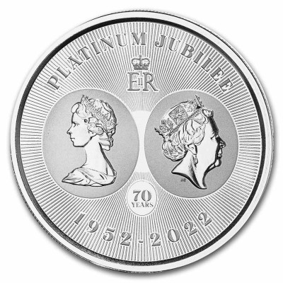 Queen Elizabeth II. Platinum Jubilee (2026) - 1 Oz - Silver Collector Coin