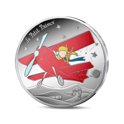 Lilla Prinsen - Flygplan - 22,5g - silver proof samlarmynt