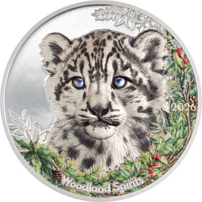 Snöleopard (2026) - 1 Oz - Silver Samlarmynt