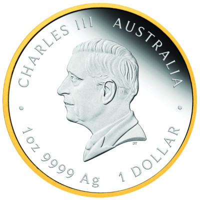 Australiens första guldrush - 1 Oz - Silver samlarmynt